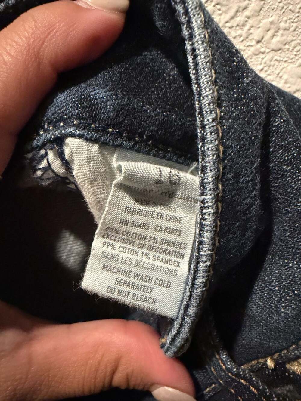American Eagle Artist Bootcut Jeans Size 16 Regular Dark Wash - Picture 5 of 5